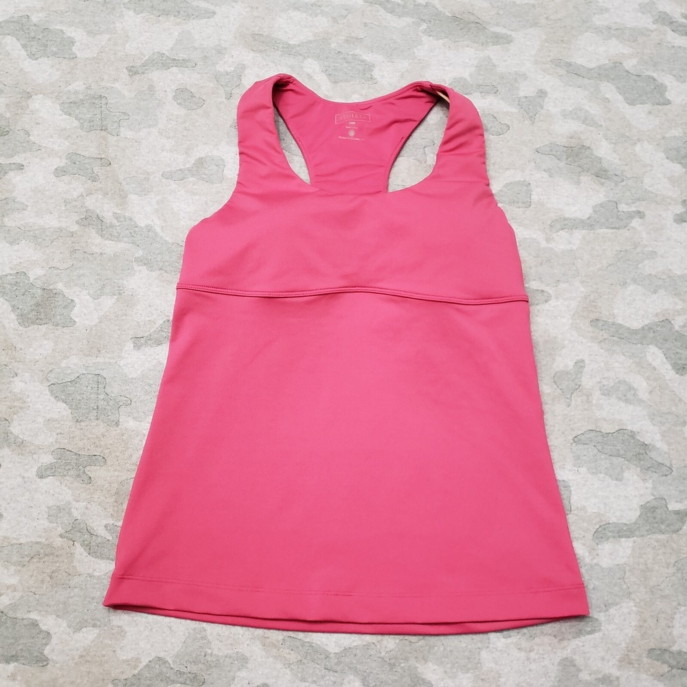 Athleta Tank Top Womens 34B Pink Pullover Sleeveless Gym Yoga Fitness